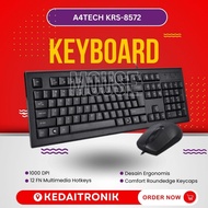 A4TECH KRS 8572 Ergonomic USB Wired Keyboard Mouse Package KRS8572 Original