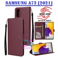 BOOK COVER hp FOR SAMSUNG A72 [2021] FLIP WALLET FOR SAMSUNG A72 [2010] LEATHER CASE FOR SAMSUNG A72