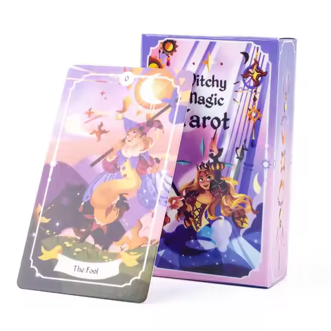 Witchy Magic Tarot Deck A 78-card Tarot Deck Magical and Charming Illustrations Divination Edition D