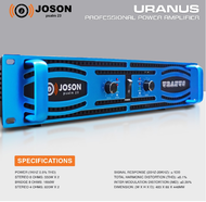 Joson URANUS Digital Karaoke Professional Sound System Power Amplifier 1650Wattsx2