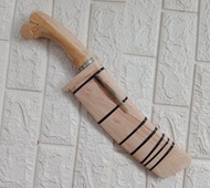 GOLOK TEBAS Gobang Kagok | Full Kayu Mahoni | Golok Galonggong