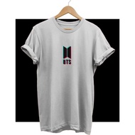 Kaos Tshirt Baju Bts Logo (Black / White)