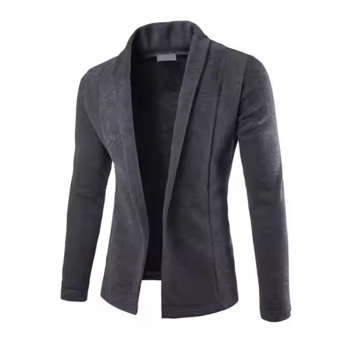 Business Jacket Cardigan Fashion All-matched Lapel Cardigan Jacket Coat Casual Long Sleeve Shawl Car