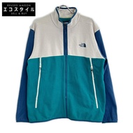 เสื้อแจ็คเก็ตผ้าฟลีซ The North Face รุ่น Glacier Alpine สีเบจ x เขียว ไซส์ XL [มือสอง]