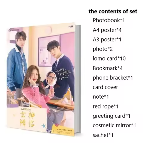 True Beauty Ka-young Mun Cha Eun-Woo In-yeop Hwang Photobook Set With Poster Lomo Card Bookmark Pict