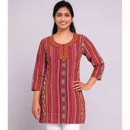 DEBAYU Long Sleeve Crepe Short Kurti Top only Size XS & S