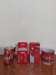 早期 Coca Cola Coke 可口可樂 冰箱 販賣機 玻璃杯 收音機 復古 擺飾