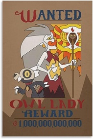 โปสเตอร์ศิลปะผ้าใบ The Owl House Wanted - ของแต่งห้องครอบครัวสมัยใหม่