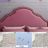 {Eid Festival} 10pcs 3D Tile Brick Wall Sticker Self-adhesive Waterproof Foam Panel Good Quality