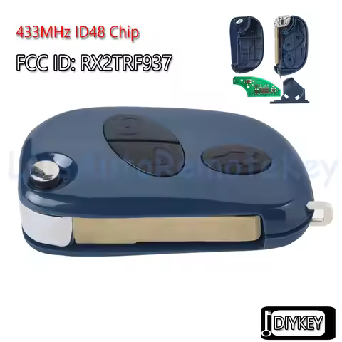 3Buttons Flip Remote Car Key Fob 433MHz ID48 Chip for Maserati Quattroporte GranTurismo Gran Turismo