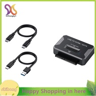 M2 SATA NVMe to USB 3.1 10Gbps 2.5 Inch SATA SSD Adapter for 2230 2242 2280 22110 M2 SSD Enclosure D