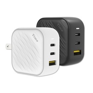 【Timo】浪紋造型 65W GaN氮化鎵 三孔快速充電器/充電頭/快充頭(1A+2C)