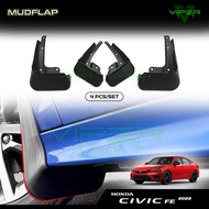 Honda Civic FE 2022 2023 Rubber Mudflap Mudguard Splash Guard Fender Protector Mud Flap Tyres Access