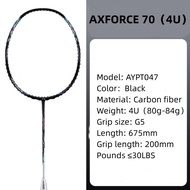 Li Ning AXFORCE 70 (4U/5U) All carbon fiber ultra light professional offensive badminton racket（100%