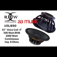 SPEAKER COMPONENT RDW 15LS90 SPEAKER 15 INCH VOICE COIL 4 INCH