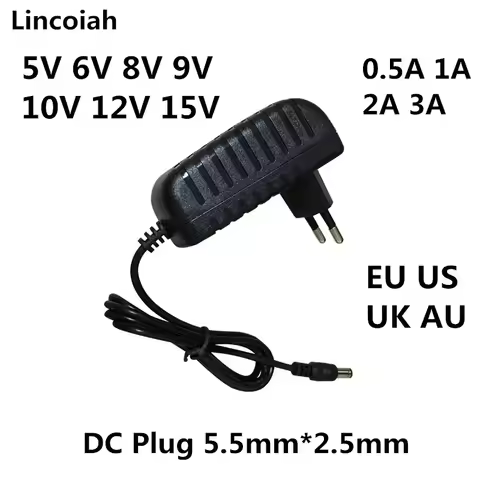 Italy Netherlands Germany 5V 6V 8V 9V 10V 12V 15V 0.5A 1A 2A 3A EU AC/DC power adapter Monitor regul