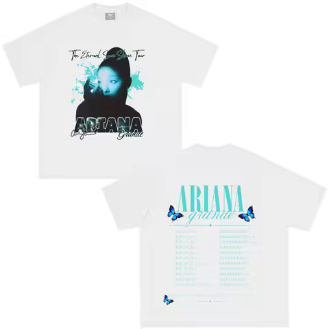 Ariana Grande The Eternal Sunshine Tour Print T-shirt Men Women Fashion T-shirt Summer Casual Cotton