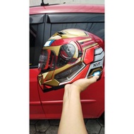 [✅New Ori] Helm Kyt K2 Rider Iron Man Paket Ganteng