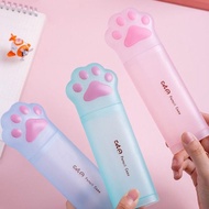 Ex45 [Miloli] 1Pcs Cat Paw Pencil Case 3D Storage Stationery Cute Minimalist Aesthetic - F0220 Ex45