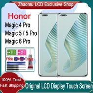Original AMOLED Honor Magic 4 Pro Magic 5 5 Pro Magic 6 Pro LCD Display Touch Screen With Frame Repl