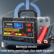 2500Ah Aki Otomatis 24v 12v Charger Aki Mobil Lead Acid Smart Battery Charger Full Automatic Motor M