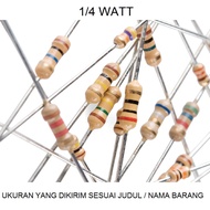 RESISTORS 470,000R 470K OHM 1/4 0.25 WATT