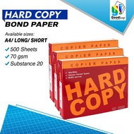 HARDCOPY BOND PAPER A4/LETTER/LEGAL (500 SHEETS PER REAM)