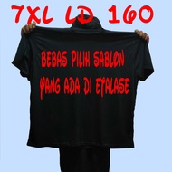 Super Jumbo T-shirt LD 170 8XL FREE Screen Printing Plus Size Shirts for Men and Women