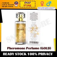 (GOLD) Pheromone Perfume Sex Orgasm Body Spray for Woman/Men Attract Female Perfume Aromatic Pheromo