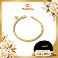 MASDORA 916 Gold Bracelet Rantai Tangan Emas ~ Lobster Hook - 5.00GM+ (EMAS 916/22K)