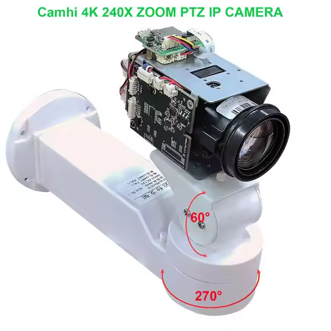 Camhi 4K 8MP 240X zoom PTZ Wifi wireless IP Camera auto IRIS P2P ONVIF sony IMX415 WIFI SD 256GB IP 
