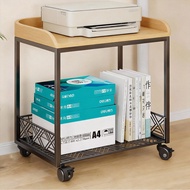 [48H Shipping] Printer stand, desk-side storage cabinet, mobile copier elevated base, office documen