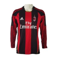 AC Milan Jersey Retro 10 11 Long Sleeve Home Classic Football Shirt