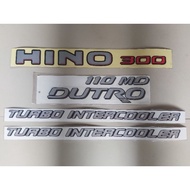 Hino Truck Sticker 300 110 MD Dutro Turbo Intercooler 1set