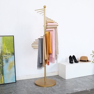 Clothing Store Floor Creative Display Rack Scarf Rotating Silk Scarf Iron Art gold Scarf Rack Hangin