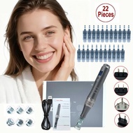 Dr pen  M8 With 22 Cartridge  Derma  Pen Skincare Kit MTS Treatment Professionals Use Beauty Machine