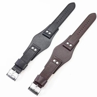 ➳Genuine Men Leather Watch Strap 22mm Black Brown for Fossil Ch2890 Ch2592 Wristband Tray WatchJm97