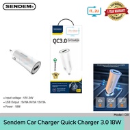 Sendem D11 Car Charger 18W QC3.0 With LED Light