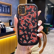 Samsung A02S A03S M02S F02S Case Creative Flower Case With Lanyard