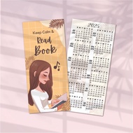 CALENDAR 2025/KALENDAR 2025 BOOKMARK / DOORGIFT / FREEGIFT / STUDENT / TEACHER