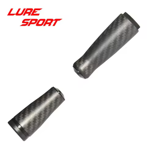 Proton 1pc 76mm and 1pc 53mm 3K woven Carbon Grip EVA inside Alu Ring End Cap Rod Building component