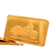 1 oz One Troy Ounce Motorcycle 2010 Harley-Davidson Road King FLHR .999 Fine Copper Bullion Bar Cu E