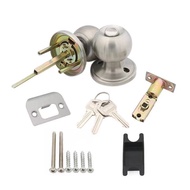 High 587SS Steel Door Knob Entrance Tubular Lockset Lever Type Cylinrical COD