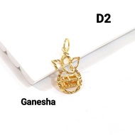 Wing Sing Abacus Pendant / Loket Sempoa Fesyen Tulen Emas 916