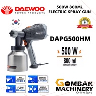 DAEWOO DAPG500HM Electric Spray Gun 500Watt 800ml with Aluminium Tank with 2.5mm 1.8mm 1.2mm Nozzle 