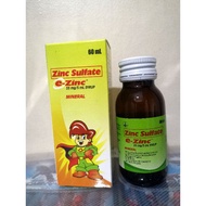 E-zinc Syrup Zinc Sulfate vitamins Mineral 60mL ezinc