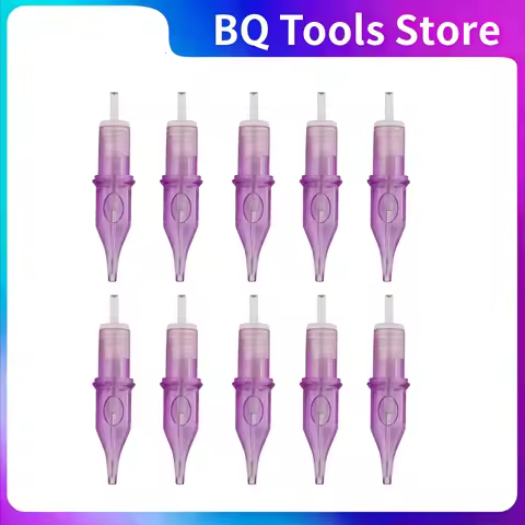 10Pcs 9RS Tattoo Cartridge Needles Tubes Hand Poke Sterilized Needle Accessories Kit Set Tattoo Supp
