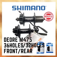 Hub Shimano Deore FH-M475 36/32 Holes Front/Rear