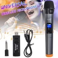 UHF Wireless Microphone Mic System Handheld Karaoke Professional With Receiver and Display Screen