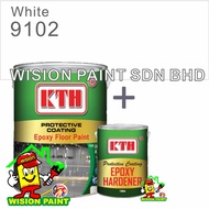 9102 WHITE ( 5 LITER ) 5L KTH Epoxy floor paint / expoxy floor paint / ROOFING &amp; FLOORING cat epoxy lantai / paint99